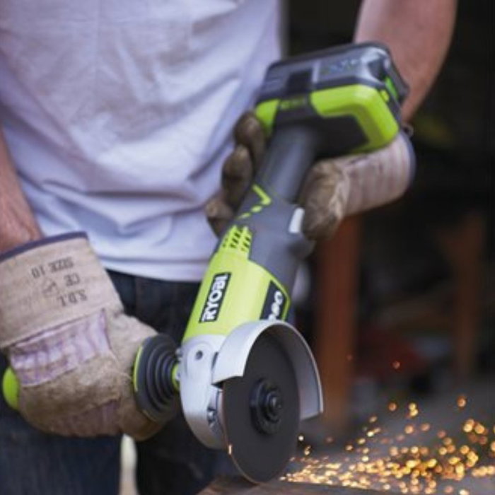 Ryobi R18AG-140S Amoladora Angular 18V con Batería 4.0 Ah